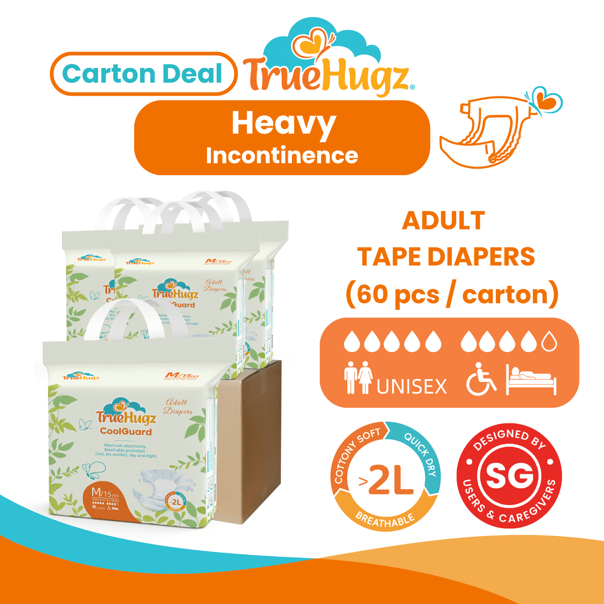TrueHugz CoolGuard (Adult Diapers – 15 Pieces) - Image 6