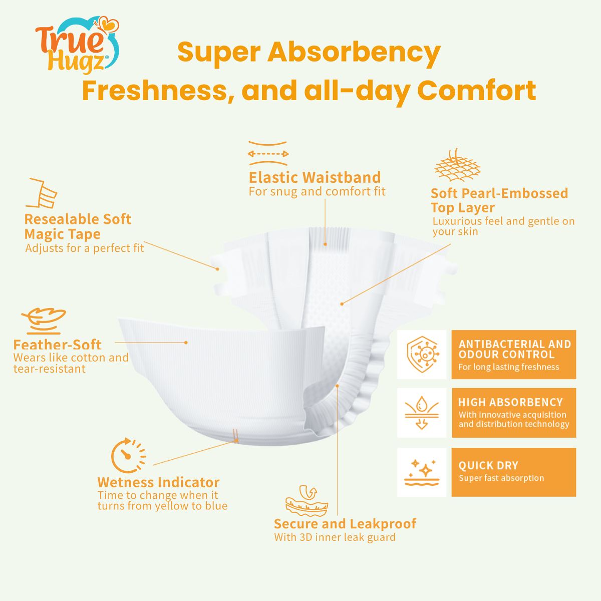 TrueHugz CoolComfort (Adult Diapers – 15 Pieces) - Image 8